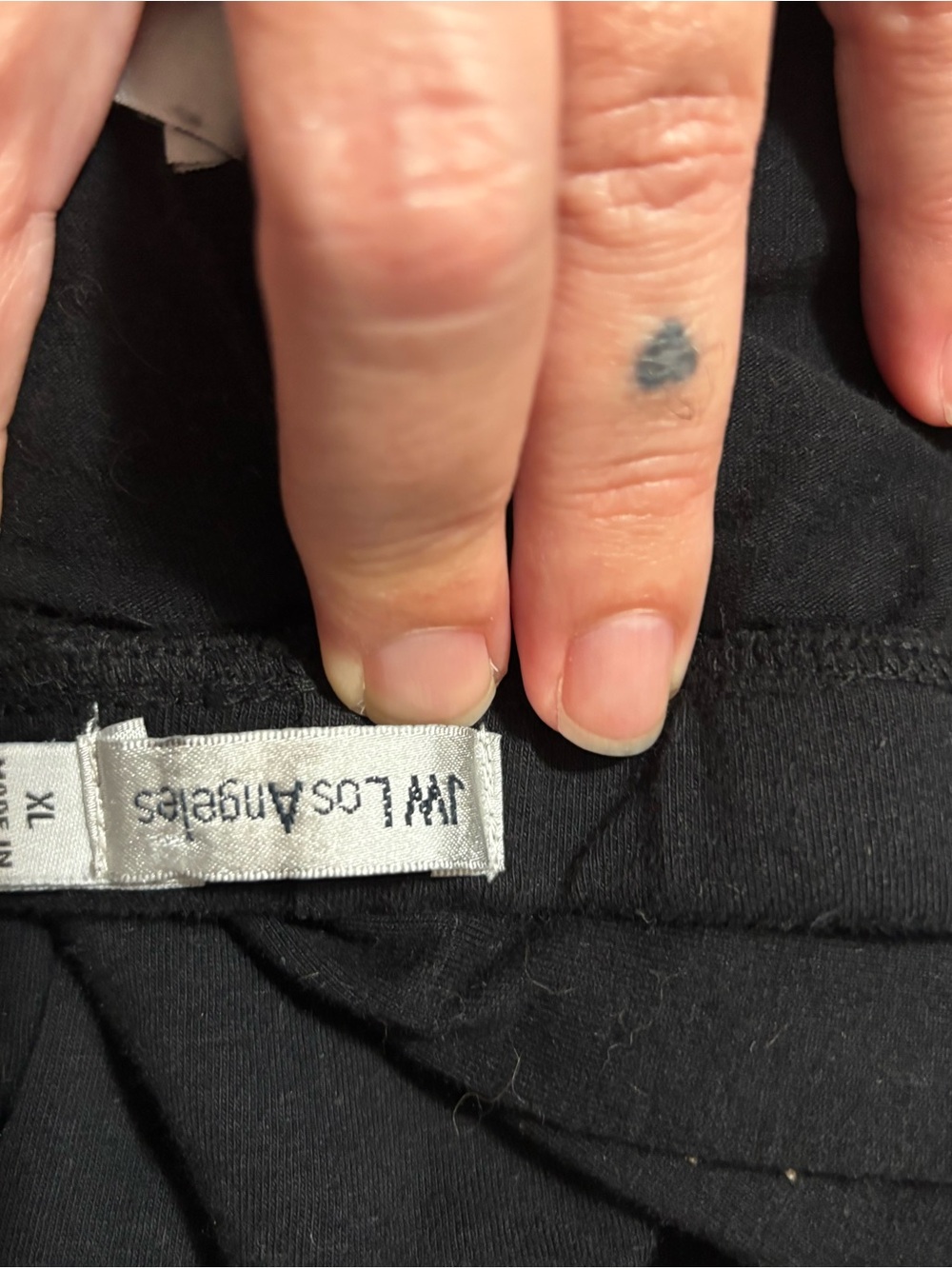 Johnny Was Black Leggings with Multicolor Floral Embroidery - Picture 4 of 5
